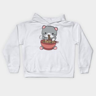 Kawaii Ramen Cat Kids Hoodie